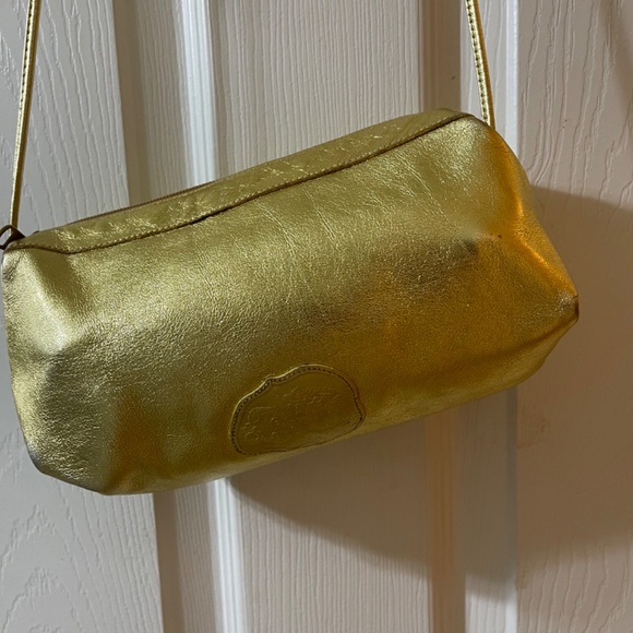 Carlos Falchi Gold Crossbody Bag - Picture 6 of 7